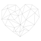 Sticker Géometrique "Coeur"