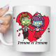 Mug "Love Zombie" avec 2 Prénoms