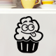 Sticker "Cupcake Nuage Garçcon"