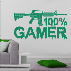 "100% GAMER" + Fusil M16
